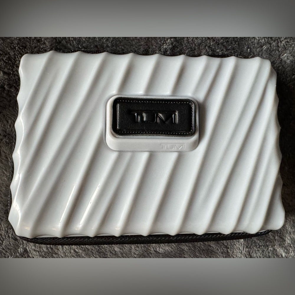 TUMI Black and Gray Travel Organizer